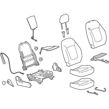 GM 42737993 Seat Assembly, Front *Black