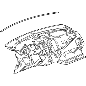 GM 23367074 Panel Assembly, Instrument *Black