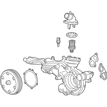 GM 12685731 Water Pump Assembly (W/ Manifold)