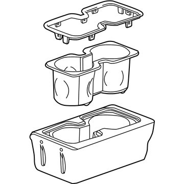 GM 23467145 Holder Assembly, Front Floor Console Cup *Combat