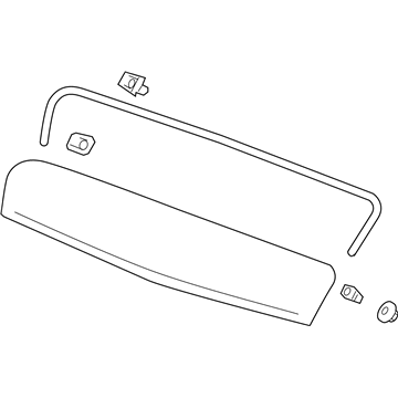 GM 84074541 Molding Assembly, Hood Front *Black