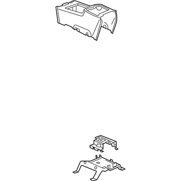 GM 22889201 Compartment Assembly, Front Floor <See Guide/Bfo> *Titanium