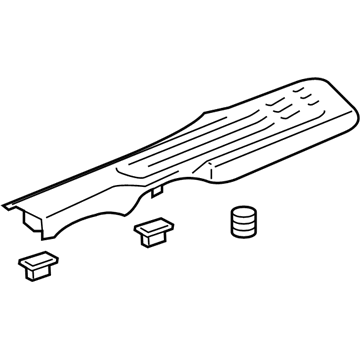 GM 84736269 Molding Assembly, Rear S/D Sill Garn *Titanium