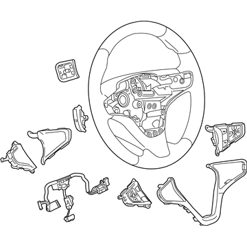 GM 39084128 Steering Wheel Assembly Dark Atmosphere