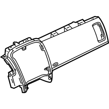 GM 25885956 Panel Assembly, Instrument Panel Lower Trim *Ebony