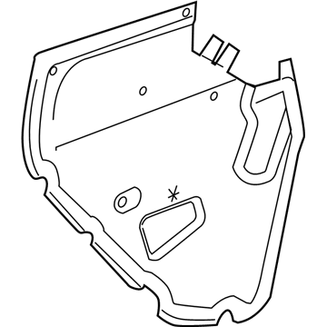 GM 95060347 Deflector,Rear Side Door Water