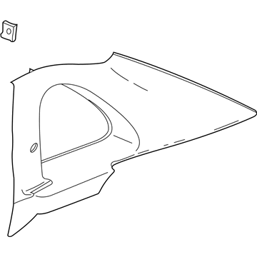 GM 22692138 Molding Asm,Quarter Window Garnish *Opel Gray