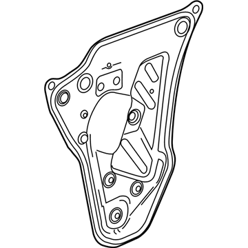 GM 52031100 Deflector Assembly, Rear Side Door Water