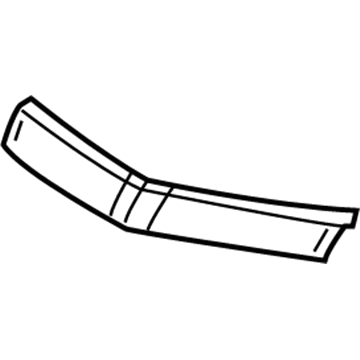 GM 84040614 Decal, Front Bumper Fascia Upper *White