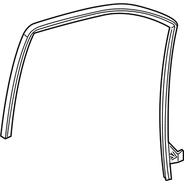 GM 52031110 Channel, Front Side Door Window (Lh)