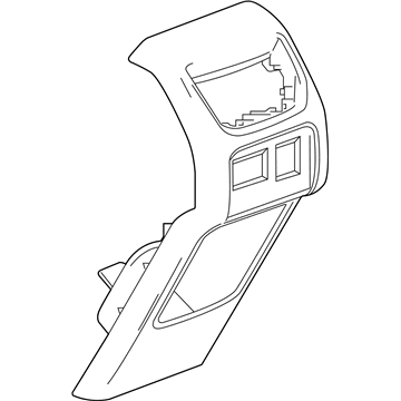 GM 84509854 Panel Assembly, F/Flr Cnsl Rr Tr *Black