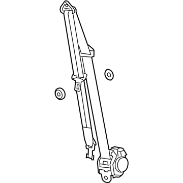 GM 19366891 Belt Kit,D/Seat (Retr Si) (W/ Pre, Tensr)*Pewter