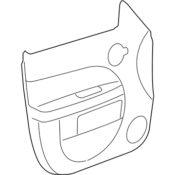 GM 25867752 Trim Assembly, Front Side Door *Cashmere