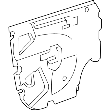 GM 20830630 Deflector, Front Side Door Water