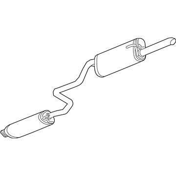 GM 42342256 Muffler Assembly, Exhaust Rear (W/ Exhaust Pipe)