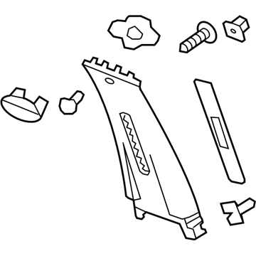 GM 25887574 Molding,Center Pillar Upper Garnish