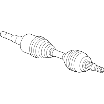 GM 84245815 Front Driver Side Half, Shaft Assembly