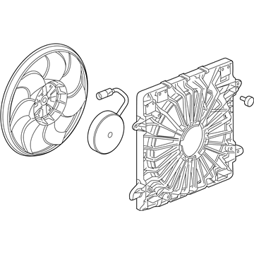 2019 Buick Enclave Radiator fan - 84725046