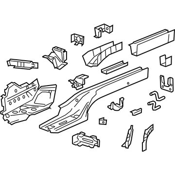 GM 42338371 Rail Assembly, U/B Rr Si