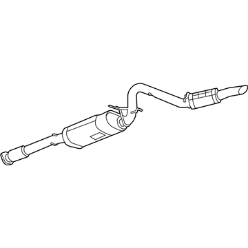 GM 25940553 Exhaust Muffler Assembly (W/ Resonator, Exhaust & Tail Pipe