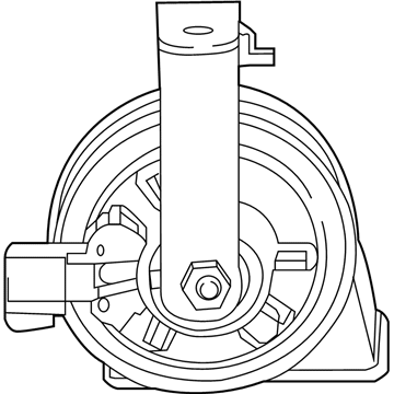 GM 23377624 Horn Assembly, Single (High Note)