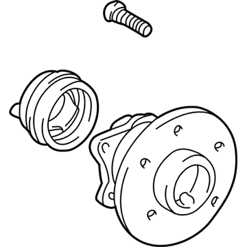 2006 Pontiac Vibe Wheel Bearing - 88970097