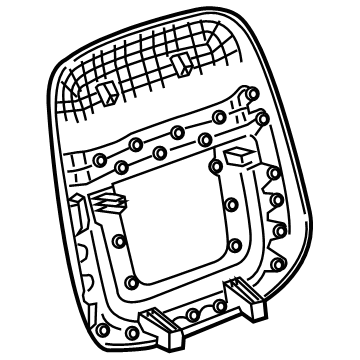 GM 84623941 Panel Assembly, F/Seat Bk Fin *Maple Sugar