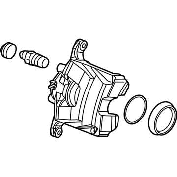 GM 13532171 Caliper Assembly, Front Brk (W/O Brk Pads & Brkt)