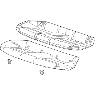 GM 23191908 Cushion Assembly, Rear Seat *Caramel Tan