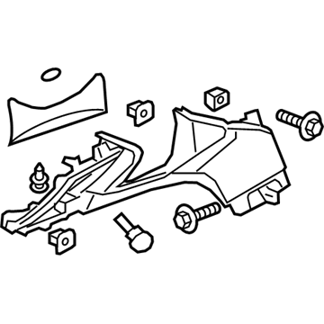 GM 22813866 Bolster Assembly, Instrument Panel Knee *Neutral L