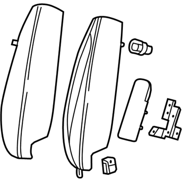 GM 95165262 Bolster Assembly, Rear Seat Back *Brownstone