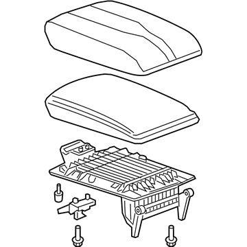 GM 84580715 Armrest Assembly, F/Flr Cnsl *Med Ash Grayh