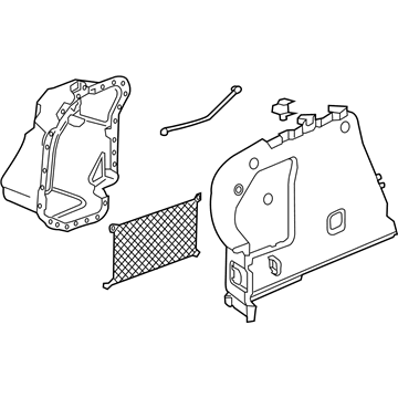 GM 23321704 Panel Assembly, Quarter Lower Rear Trim *Grey