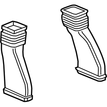 GM 96876373 Adapter Assembly, Floor Rear Air Outlet Duct