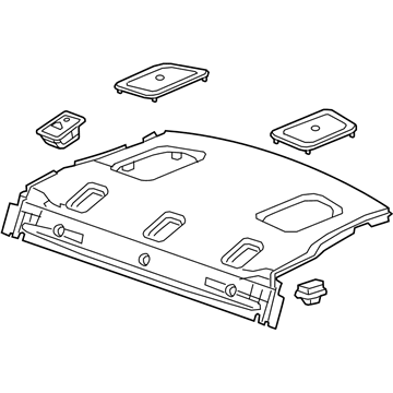 GM 23163182 Trim Assembly, Rear Window Panel *Brownstone