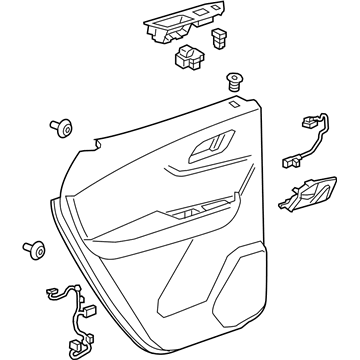 GM 84610862 Trim Assembly, Rear S/D *Black