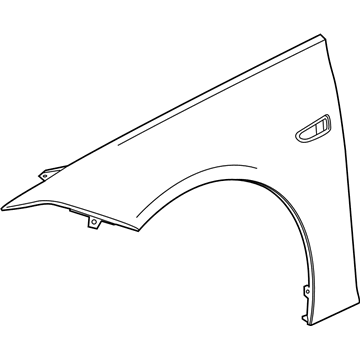 GM 39125439 Fender, Front