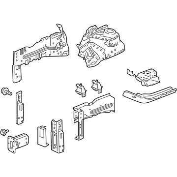 GM 42477100 Rail Assembly, Front Compartment Side