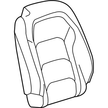 GM 84281127 Cover Assembly, F/Seat Bk *Kalahari