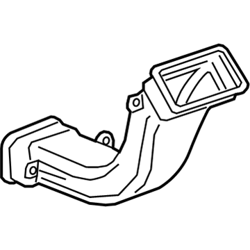 GM 13475686 Duct, Front Floor Console Rear Air Rear