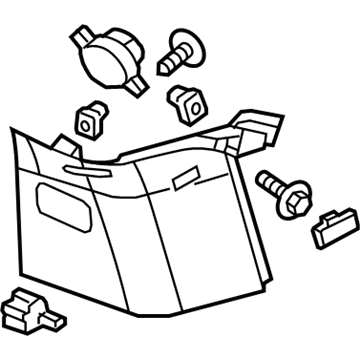 GM 23448165 Molding Assembly, Body Rear Corner Upper Garnish *Shale