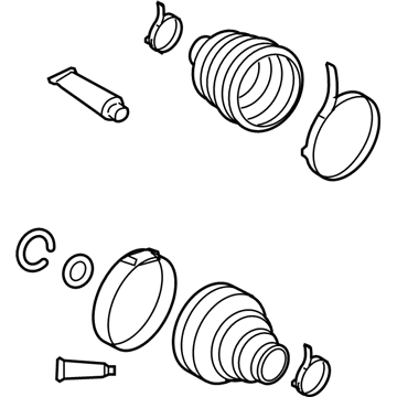 GM 19183776 Boot Kit,Rear Wheel Drive Shaft Cv & Tri, Pot Joint