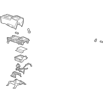 GM 25913744 Compartment Assembly, Front Floor *Light Ttnum