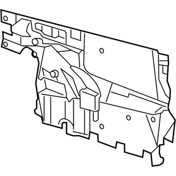 GM 15876389 Deflector, Front Side Door Water