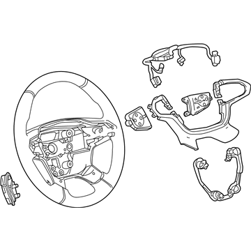 GM 84878029 Wheel Assembly, Strg *Jet Black