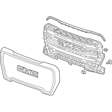 GM 84508681 Grille Kit, Front *Serv Primer