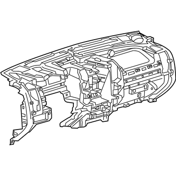 GM 84624733 Panel Assembly, I/P Lwr Tr *Grey