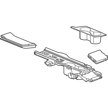 GM 84093701 Holder Assembly, Front Floor Console *Jet Black