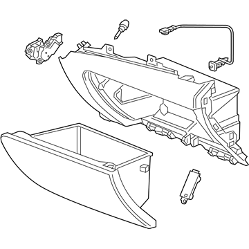 GM 84616844 Compartment Assembly, I/P *Black