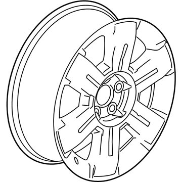 GM 23446996 Wheel Rim, 19X7.0J Aluminum 46Mm Outside 120X5Xm14 Bellcrank